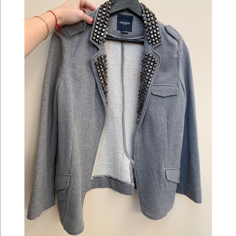 Gryphon blazer with studs